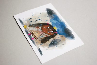POSTKARTE Prinzessin im Regen – Bild 2