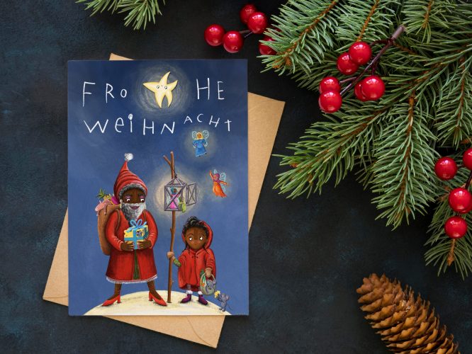 WEIHNACHTSKARTE queer Santa (ausverkauft)