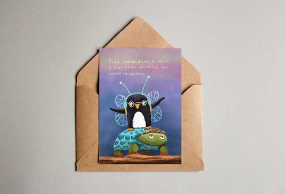 POSTKARTE Pinguina+Kröterich