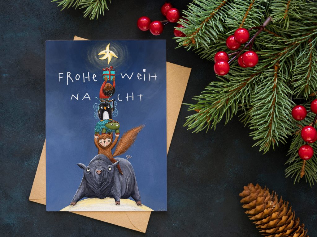 WEIHNACHTSKARTE Turm