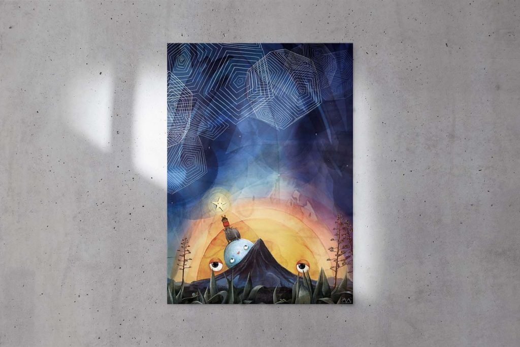 POSTER Sonne, Mond und Schnipsel // A1