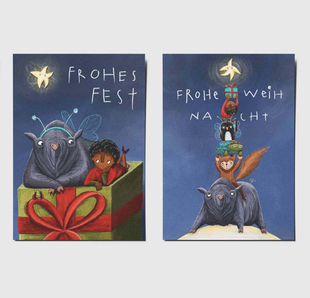 Weihnachtskarten-Set of 4