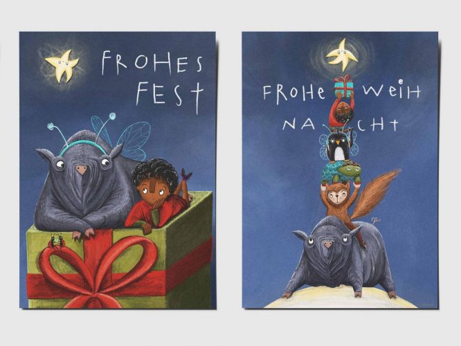 Weihnachtskarten-Set of 4