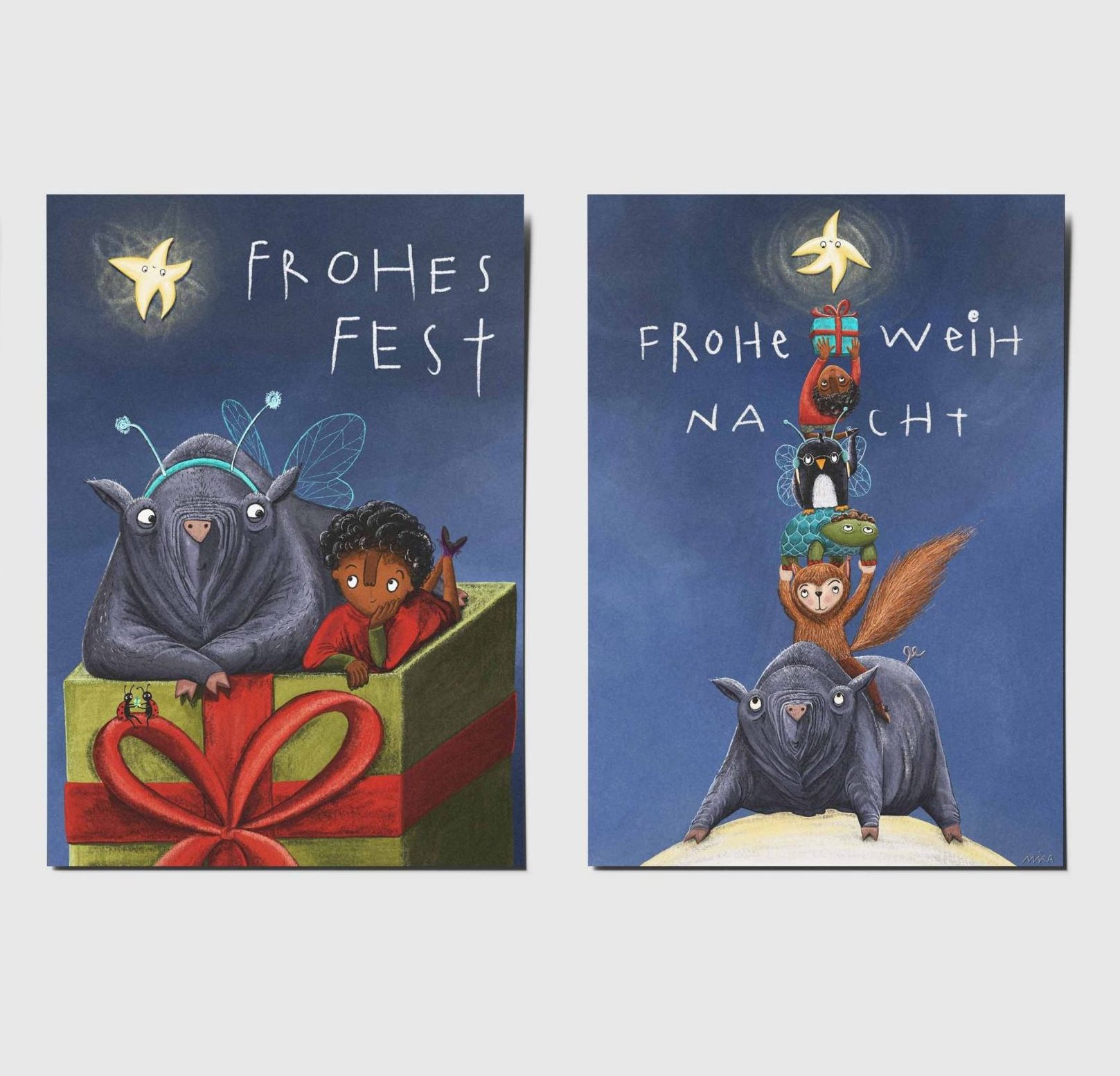 Weihnachtskarten-Set of 4
