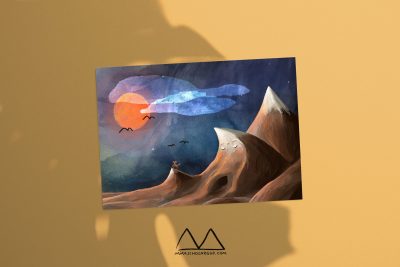 POSTKARTE Berg Demut