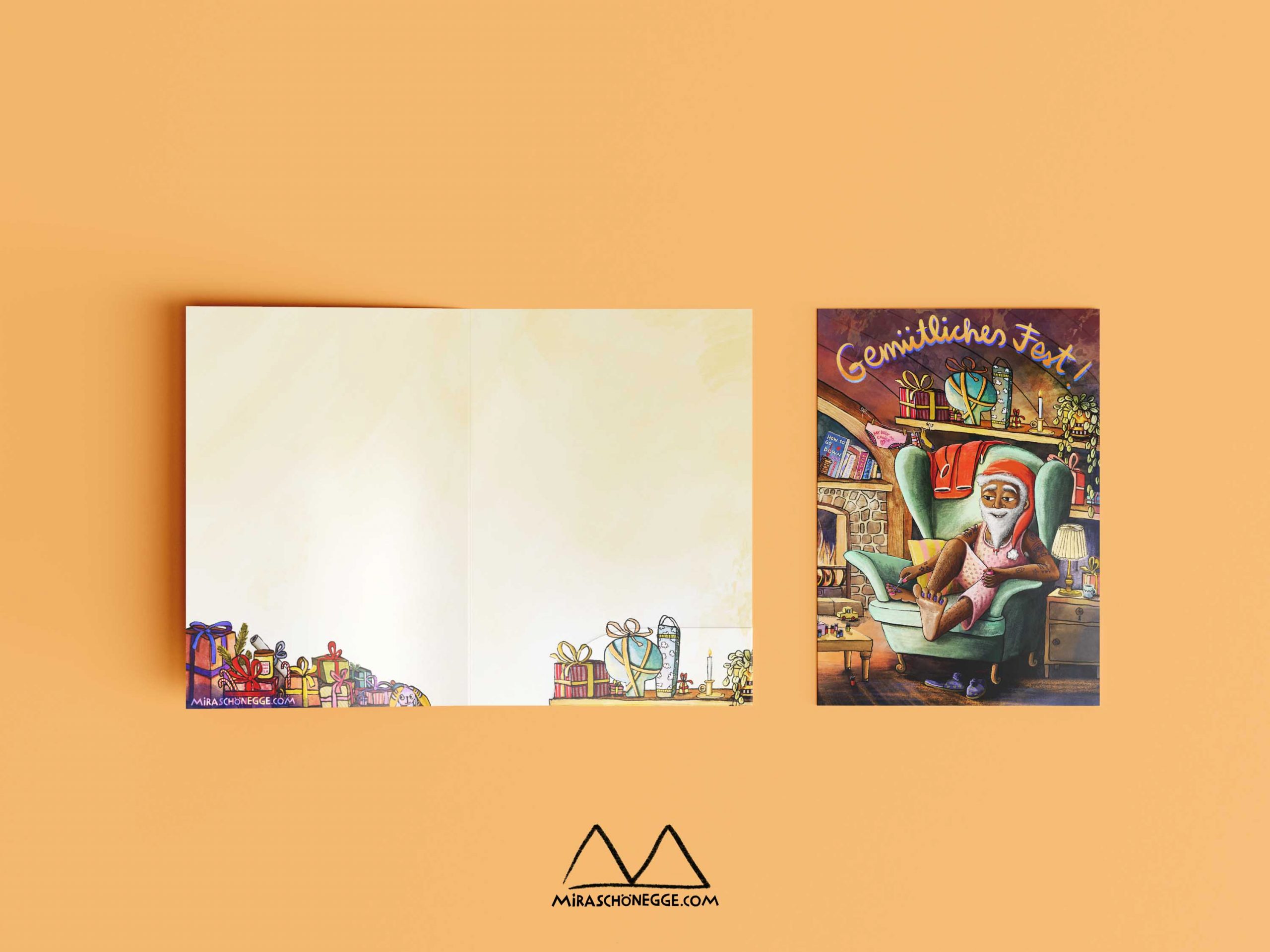 Klappkarte Santa's gettin' ready – Bild 2