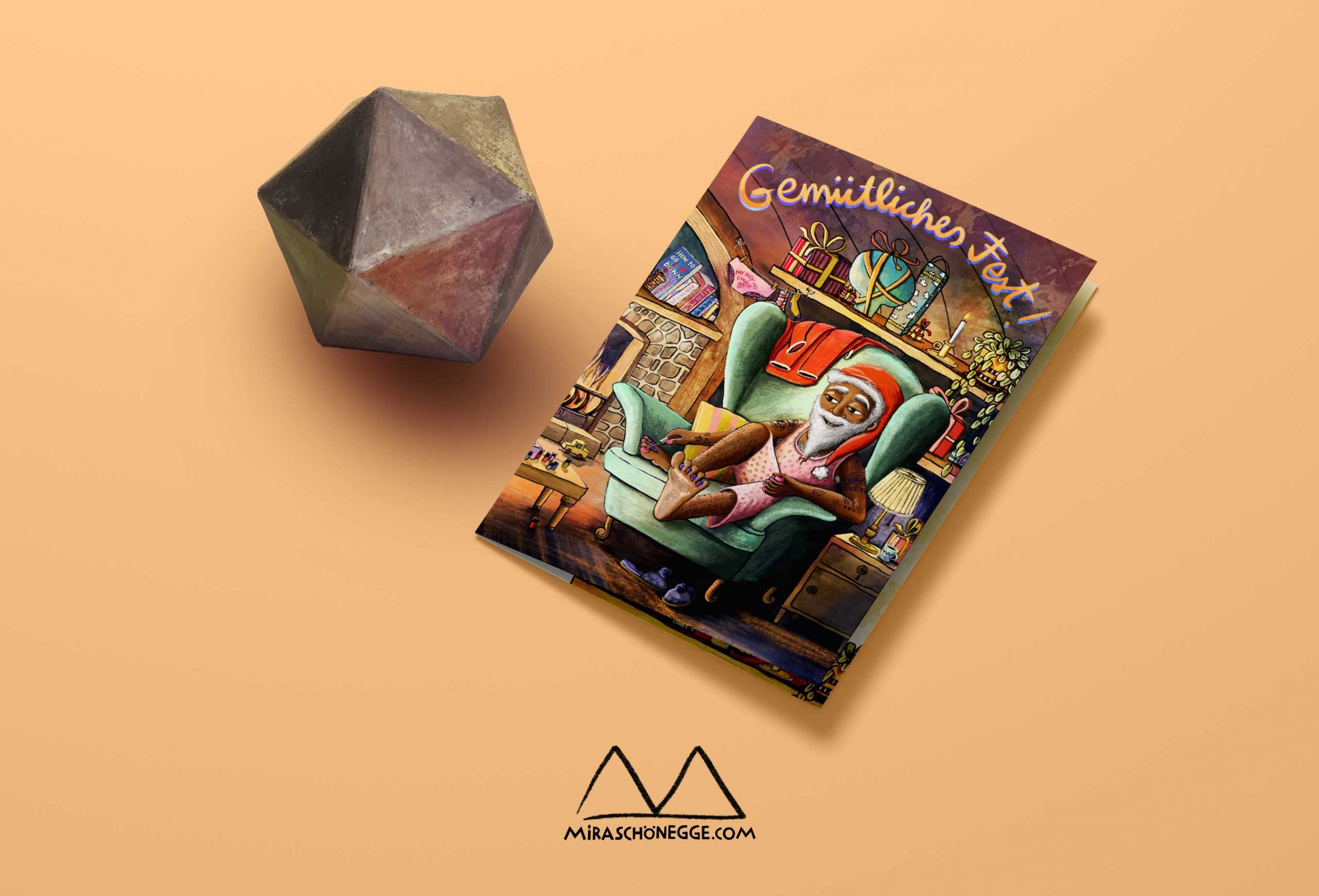 Klappkarte Santa's gettin' ready – Bild 5